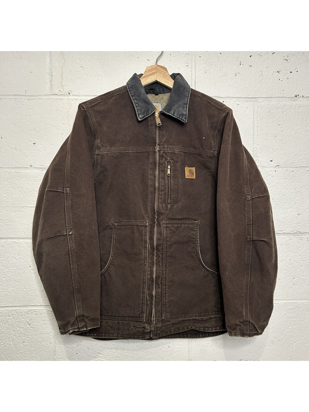 Vintage Carhartt Sherpa-Lined Jacket “Dark Mocha”